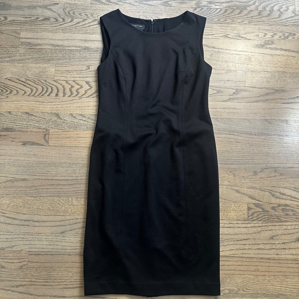 Jones New York‎ Collection Black Stretch Sleeveless Sheath Dress
